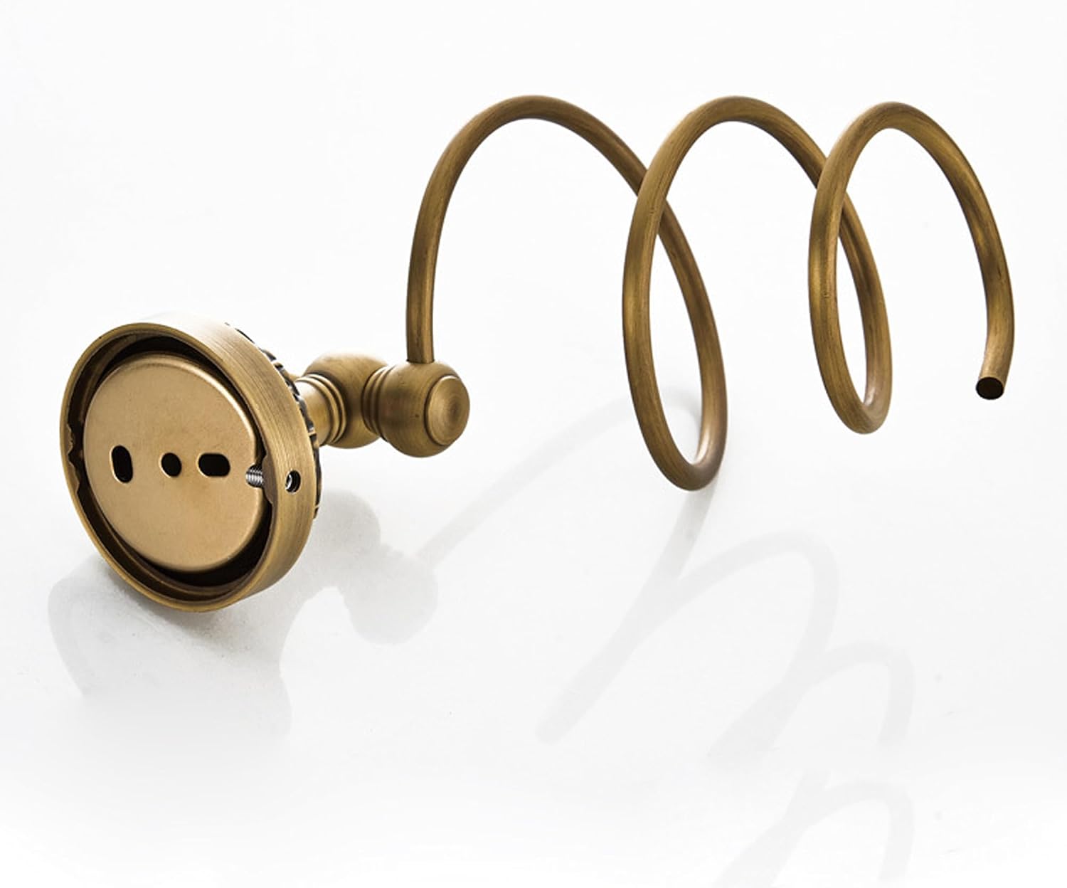 Antique Bronze Brass Hair Dryer Holder, Wall Mounted Bathroom Hardware Accessories,Pattern Carving Design