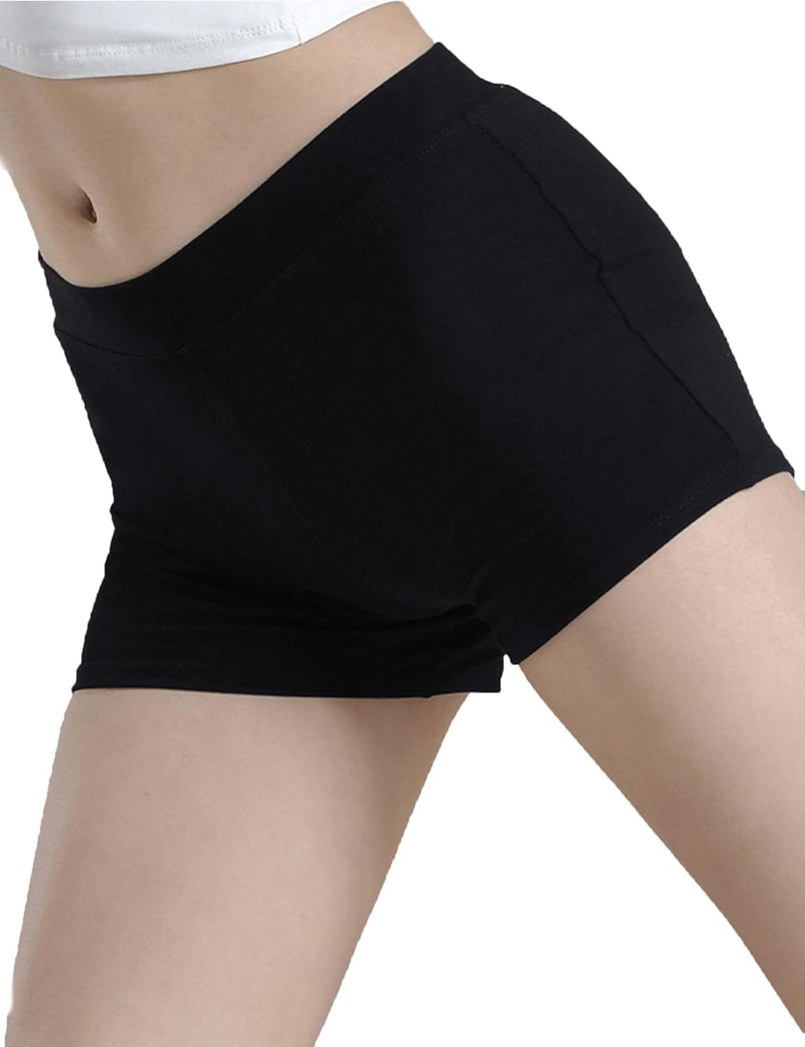 ROSRISS Fashion Women Ballet Daydance Shorts for Dance Slim Fit Yoga Volleyball Mini Shorts