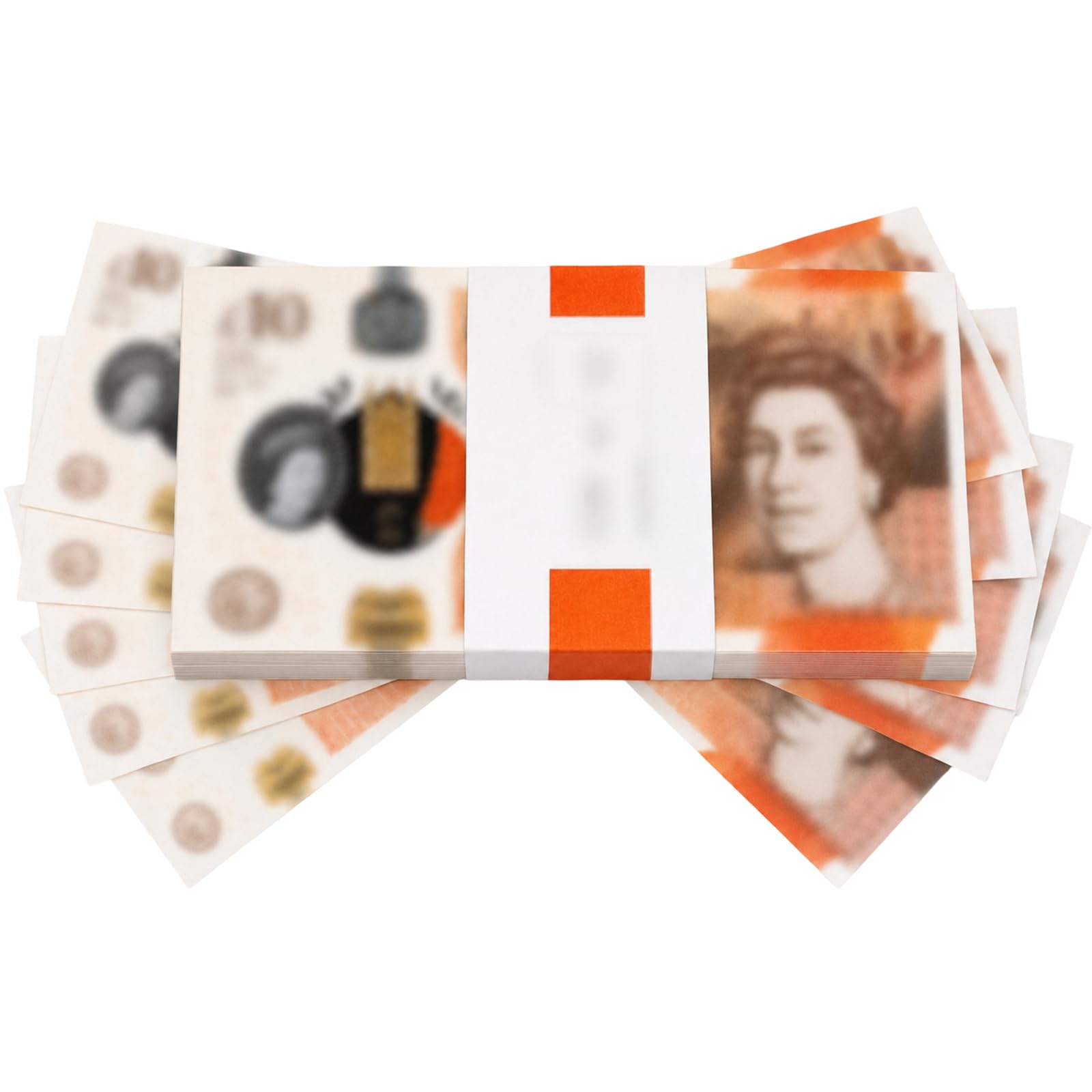 XLTXWD 100PCS Prop Money, 10 Pound Fake Money, Educational Role-Playing Games and Birthday Party Activities, Play Currency for Film Production and Classroom Teaching Aids