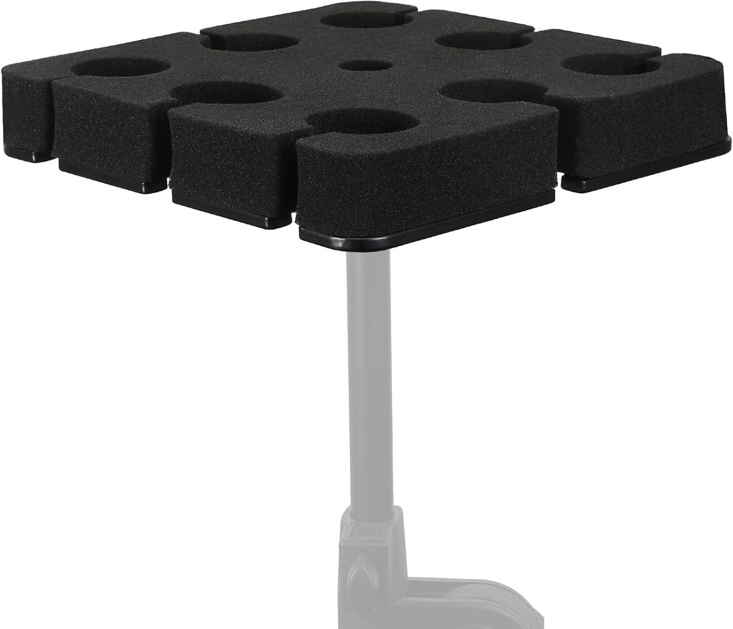 Multi Microphone Holder Holds Up to 8 Mics, with 3/8″-16 Threaded Adapter, Ideal Mics Holder for Stage Organization and Display, Aluminum, Black Multi Microphone Holder Holds Up to 8 Mics, with 3/8″-16 Threaded Adapter, Ideal Mics Holder for Stage Organization and Display, Aluminum, Black