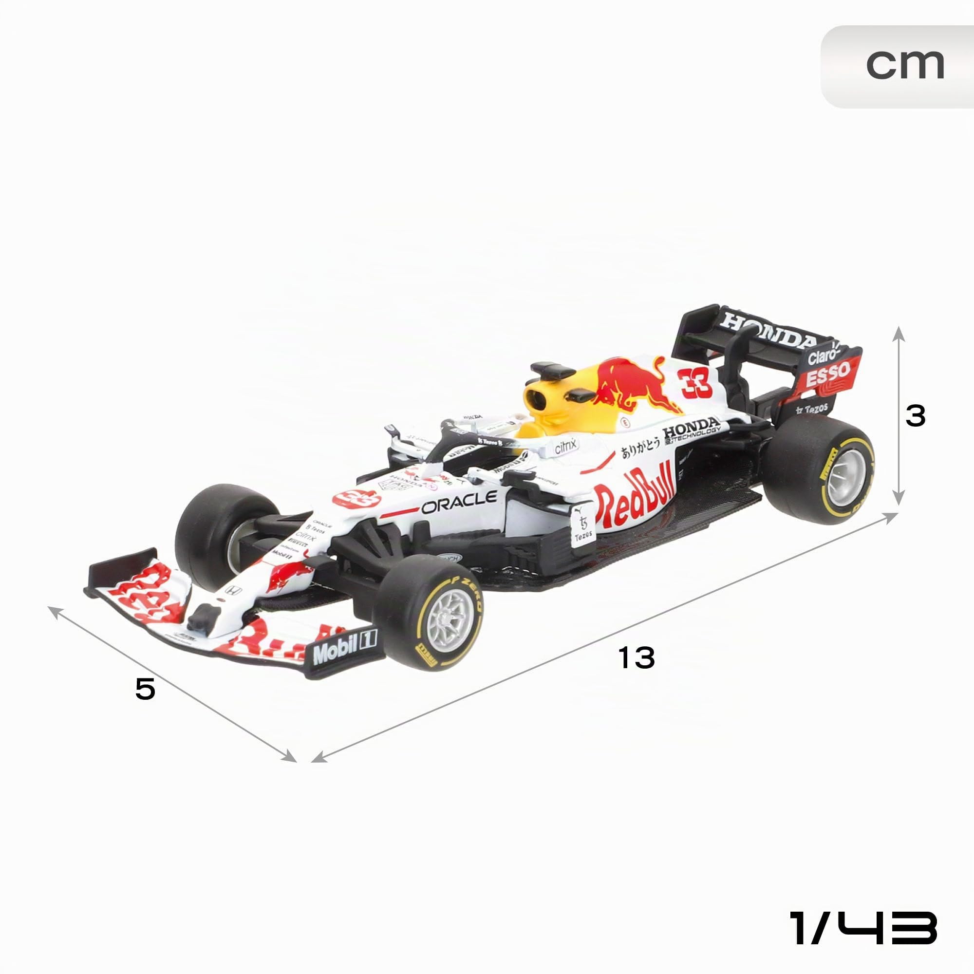 Burago Set 4 Coches Red Bull F1 RB16, RB18 y RB19 MAX Verstappen y Checo Pérez, Escala 1:43, Réplicas Oficiales 2021 a 2023, Realista, Cuerpo metálico, Coleccionistas (78515)