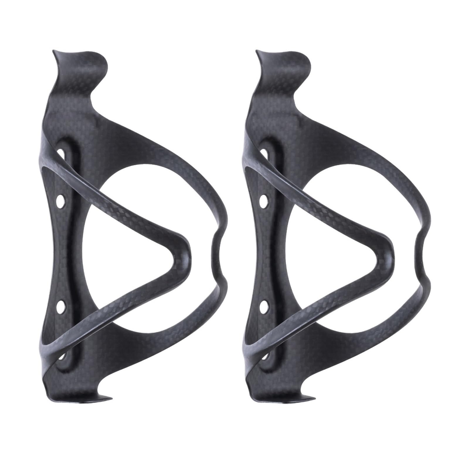 Carbonfaser Fahrrad Flaschenhalter MTB Rennrad Halter Käfige Mattschwarz, Gewicht (22 ± 2 g)(2 Piece)