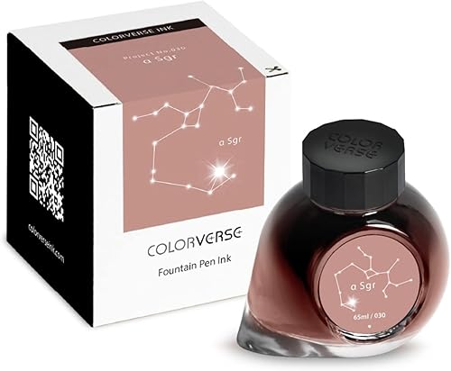 Colorverse Tinta para pluma estilográfica Marrón SGR 2.2 fl oz Tinta a base de tintes Serie Project