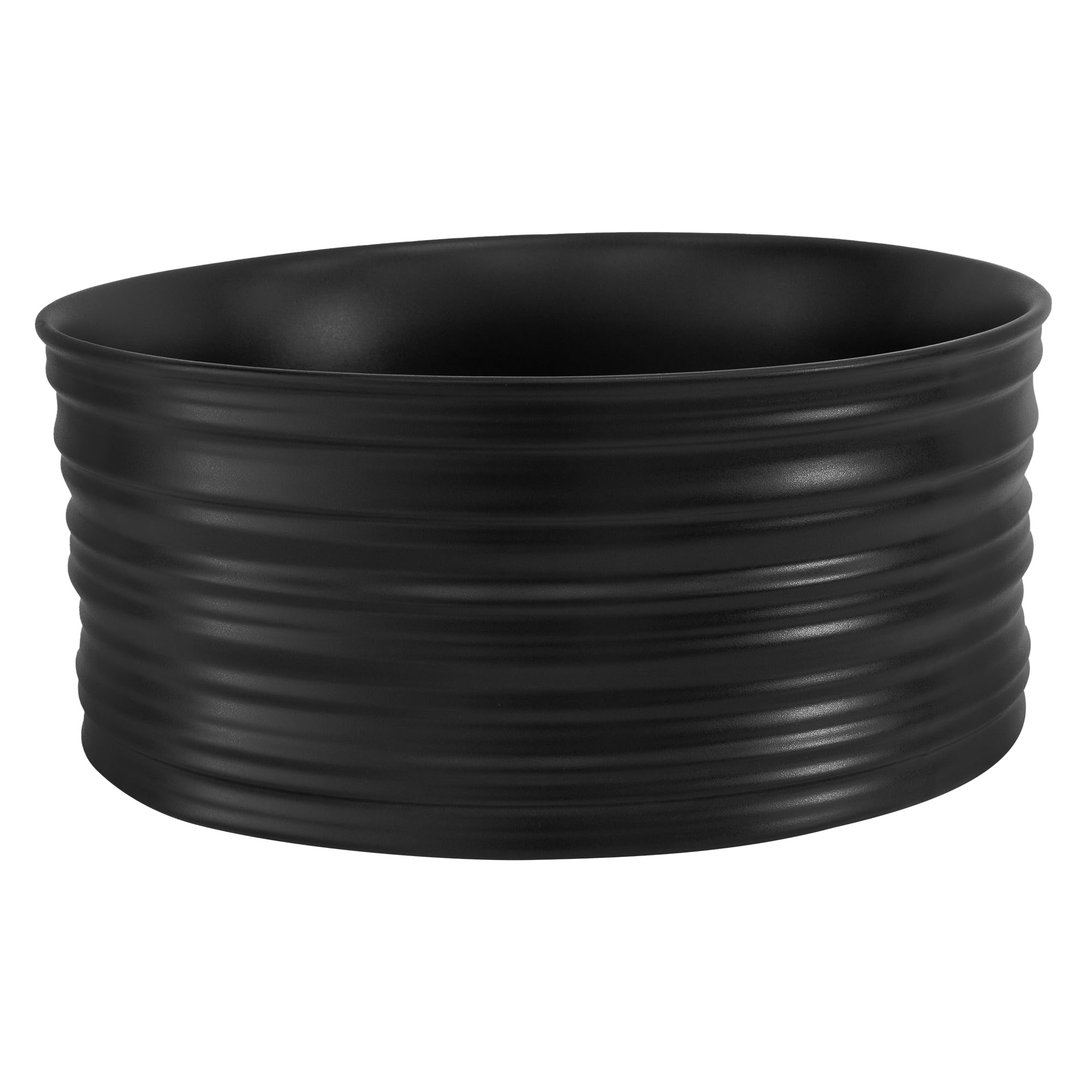 ML-Design Lavabo de Cerámica Negro Mate Redondo Ø 280 x 150 mm Con Agujero De Desagüe Lavamanos Moderno De Encimera Sobremesa De Superficie Pila Para Baño Aseo Fregadero Diseño Minimalista — view 11