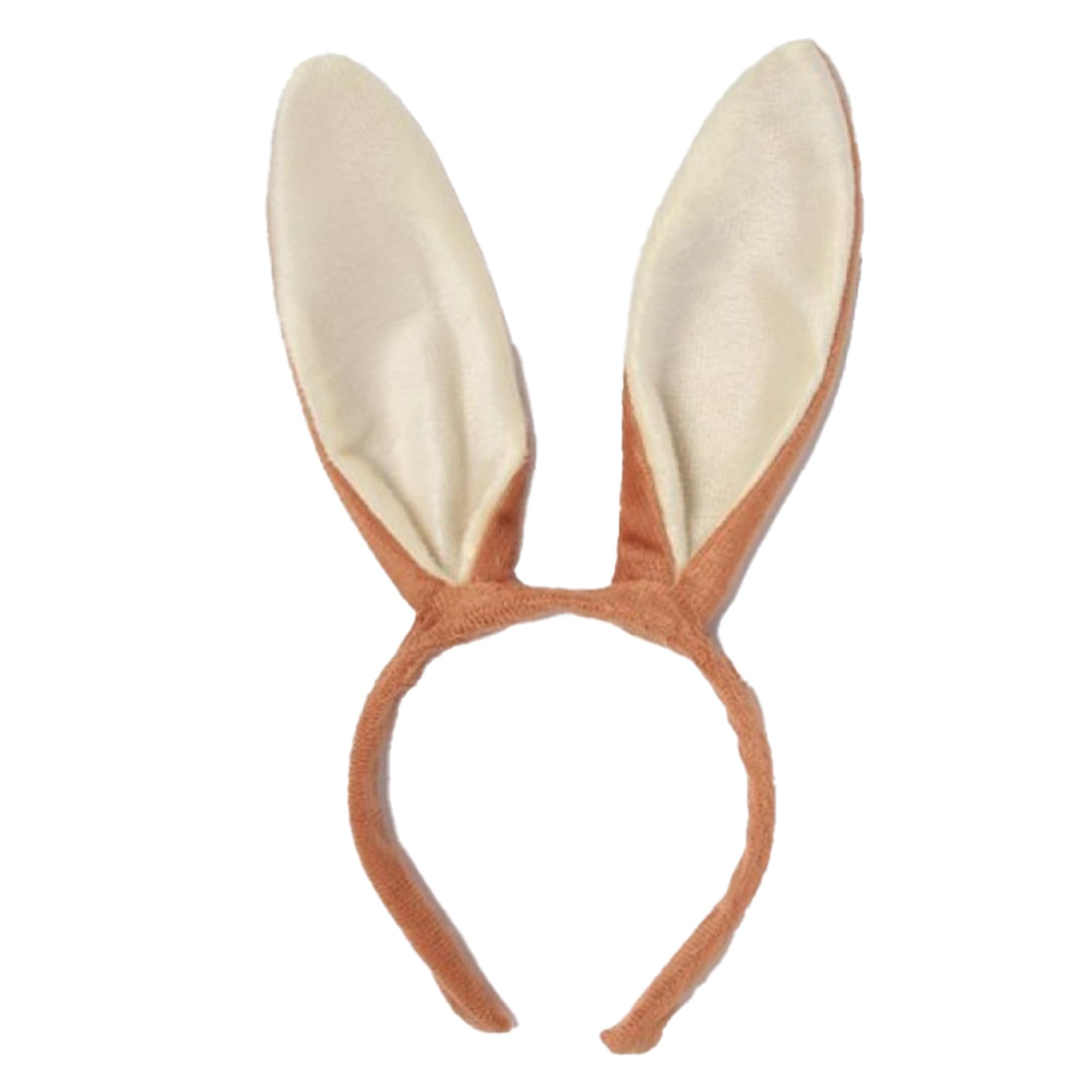 The Fancy Dress® Bunny Ears Headband Rabbit Ear Headwear Bunny Hair Hoop for Easter Halloween Masquerade Cosplay Hair Accessories (Brown Bunny Headband)