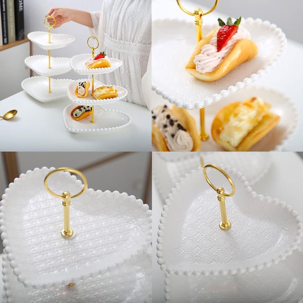 Tortenständer, Porzellan-Tortenständer, eleganter Dessert-Cupcake-Ständer – Gebäck, Servieren, Weihnachtsdekoration, Dessert-Kuchenhalter, Tablett, Kuchentablett