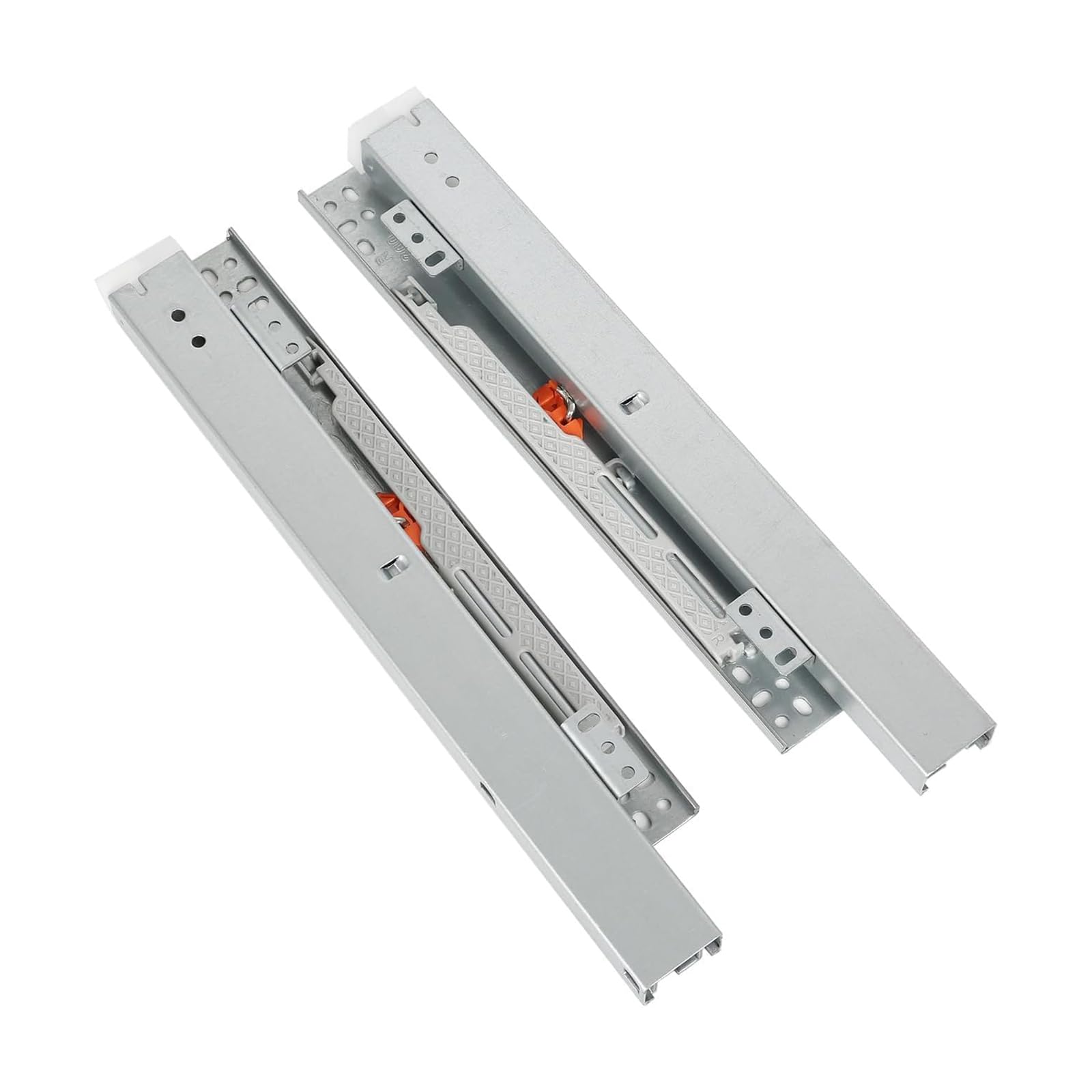 Schubladenschienen 50cm mit Vollauszug, zur Bodenmontage aus Stahl