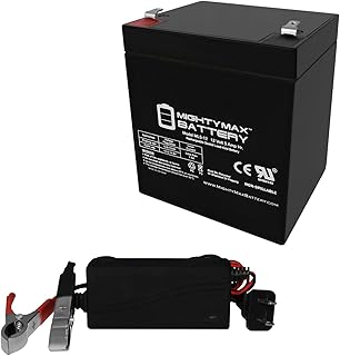 Mighty Max Battery 12V 5AH SLA Battery for Medical Mobility + 12V 1Amp Charger