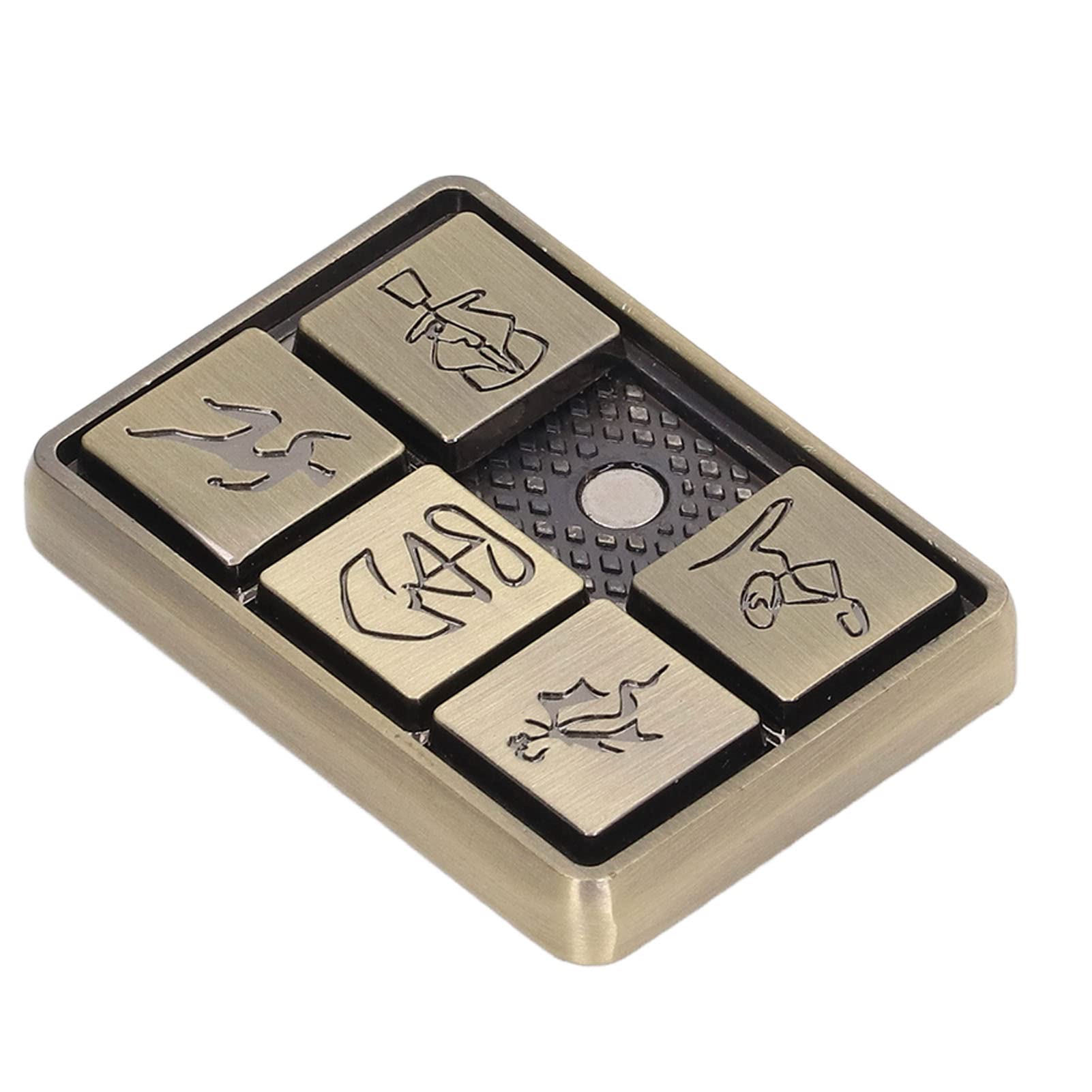 Toys Adults,Metal Sliding Toy Special Patterns Relieve Str Anxiety Fingertip Push Slider Toy