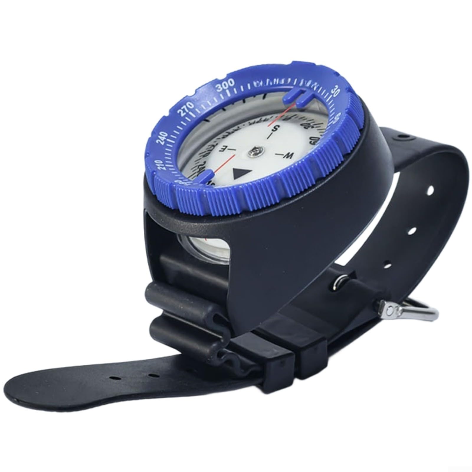 Alanmoship 1 Pack Wrist Mounted Scuba Diving For COMPASS Waterproof 50M Luminous For DIAL Side View Window For Underwater Navigation Hiking Camping Grey(H)