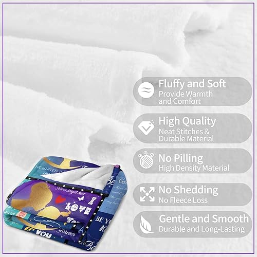 Miniatura 3 de Grandma's - Manta suave de 50 x 40 pulgadas para nieta para cumpleaños, Navidad, graduación, día de la madre, boda, aniversario