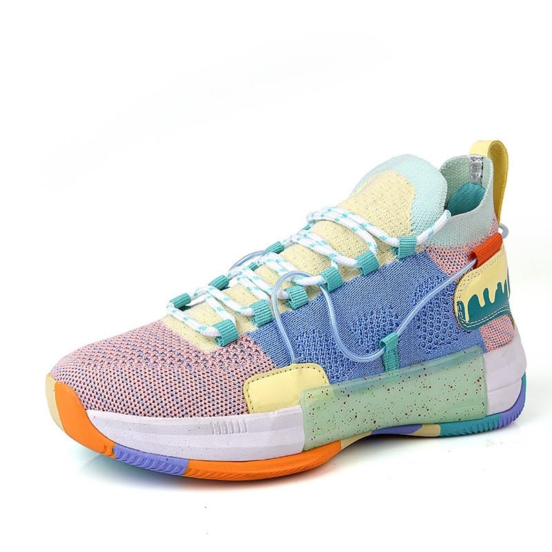 Zapatos de baloncesto transpirables con malla ligera y suela antideslizante para entrenar