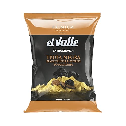 Papas fritas con sabor a El Valle Colección Premium Black Trufle 529 onzas paquete de 1