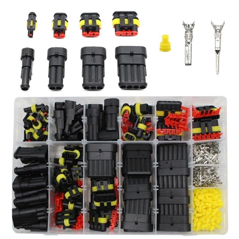 1004/708/622/352/254 connettori impermeabili a 1-6 pin, connettori rapidi per cavi elettrici marini per auto (254 pezzi)