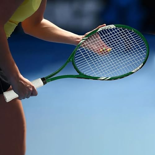 Miniatura 2 de Raquetas de tenis para 2 jugadores recreativas para principiantes, juego de raquetas adultas ligeras preencordadas de 27 pulgadas para mujeres y