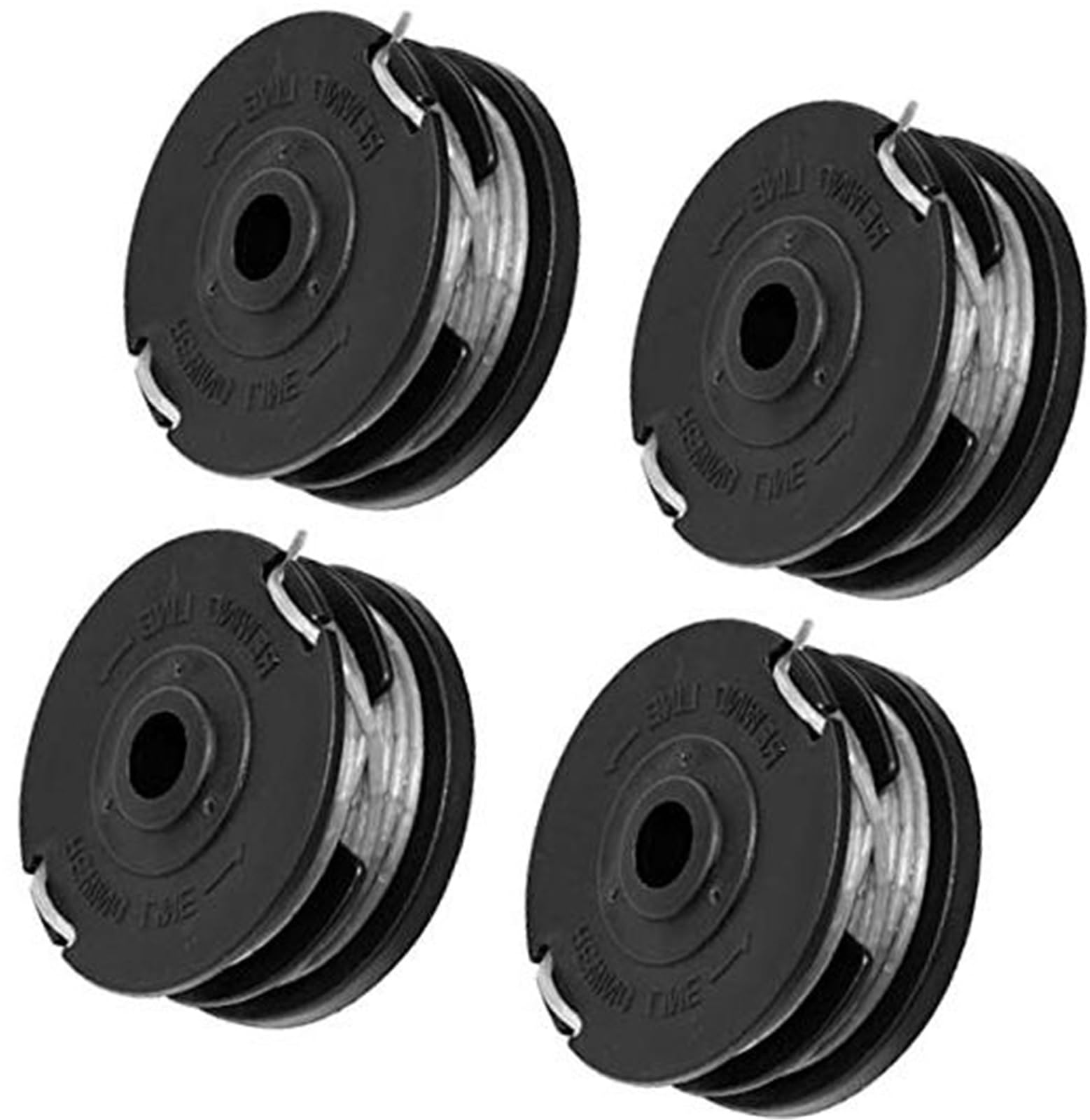MEXWLOP 4 Pack Strimmer Trimmer Cutting Spool Line Replacement, for Bosch, ART 24 27 30 30-36 LI, Brushcutter Wire 20ft, Strimmer Spool, for Bosch, No.F016800351 Lawn Mower Spool