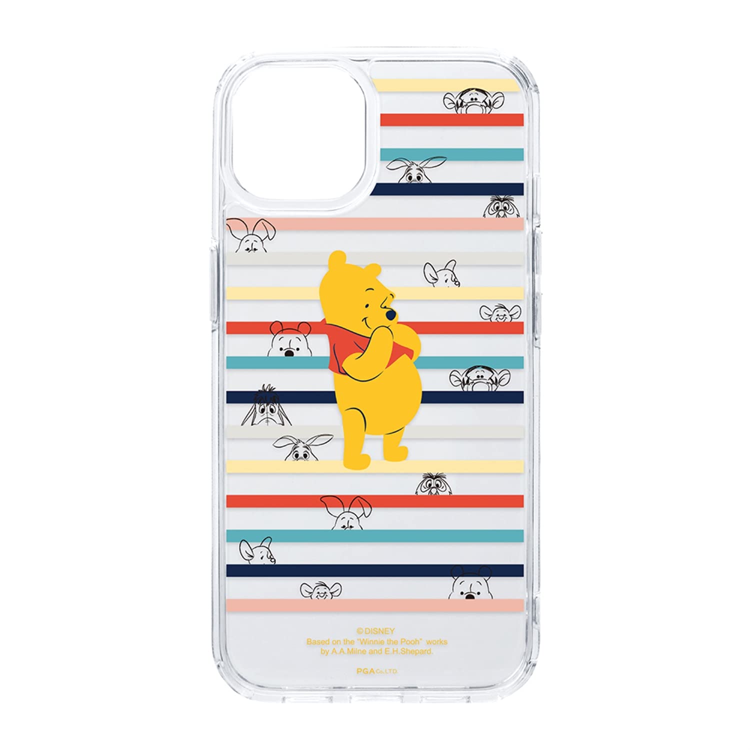 Premium Style iPhone 13 mini用 抗菌ハイブリッドケース [くまのプーさん] PG-DPT21J03POO