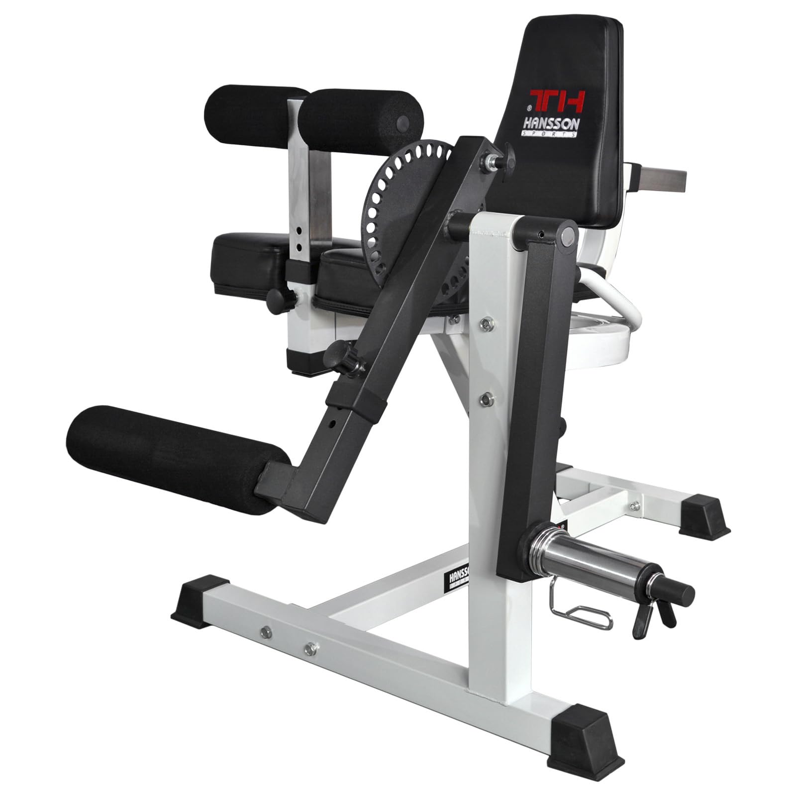 Hansson Sports® Beintrainer HomePro Einzelstation Beintrainer Beinbeuger Beinstrecker mit Gewichten optinal