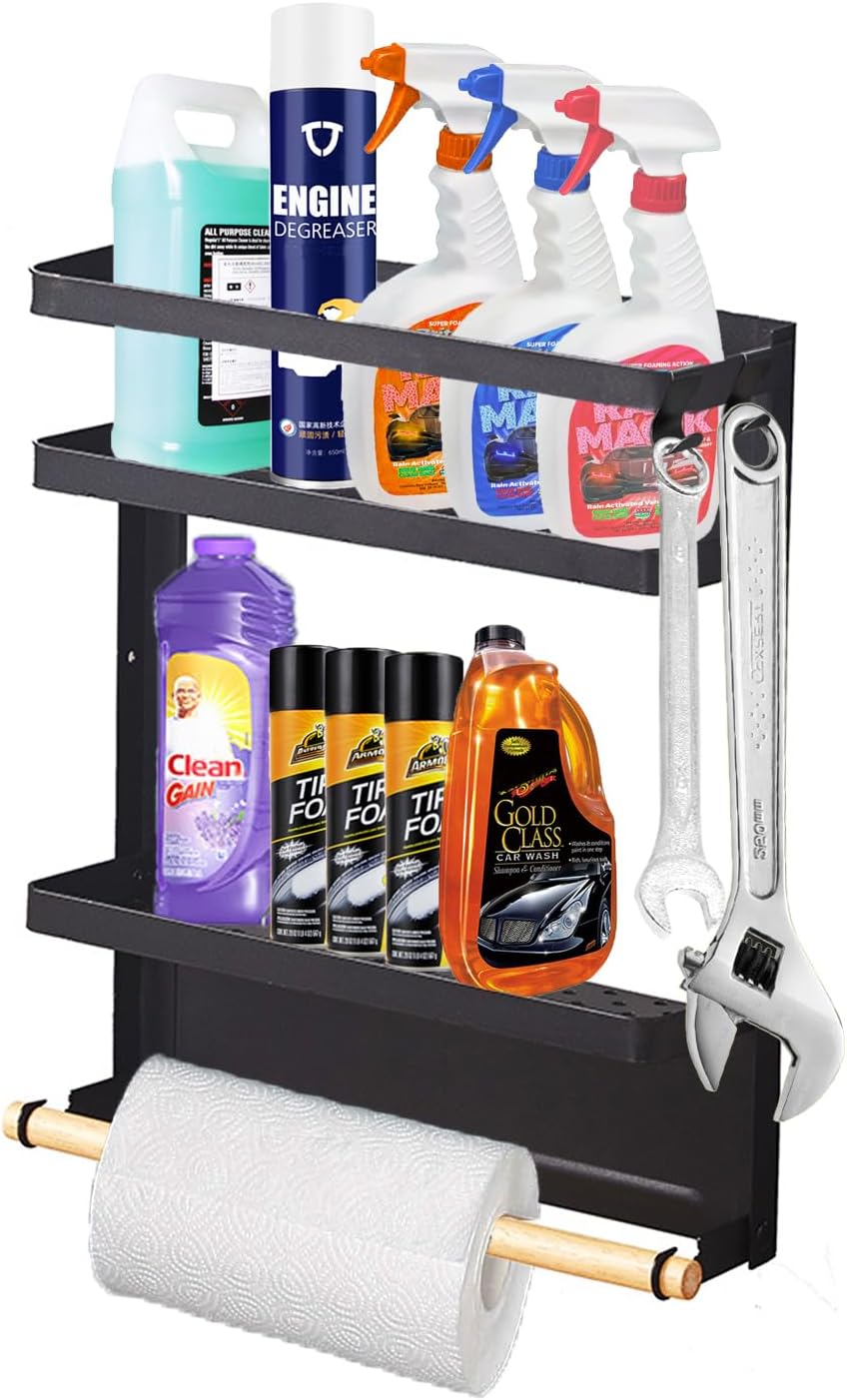 LAMIVEENLA Paper Towel Holder with Shelf Wall Mount