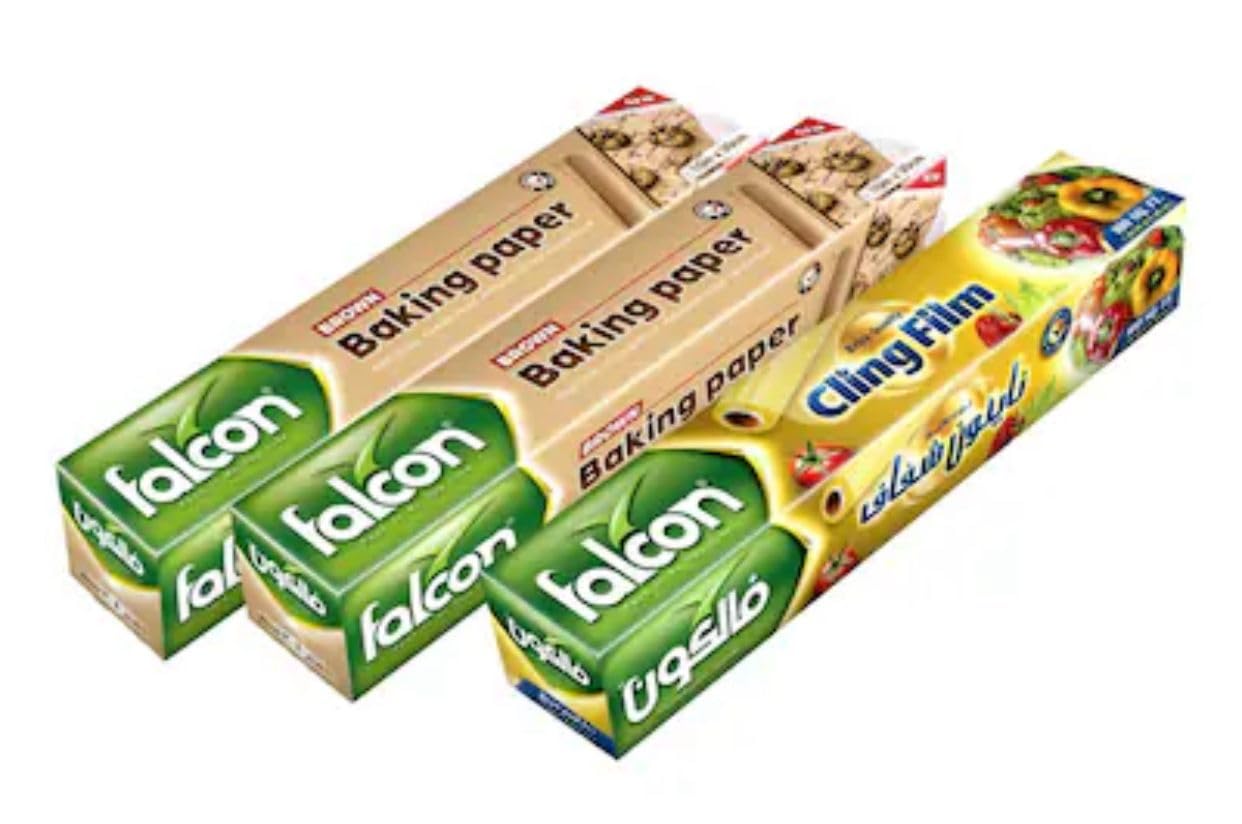 TONR FALCON Baking Paper 2(10M*30 CM),Cling Film 1(3.96m*30 cm),Offer Pack