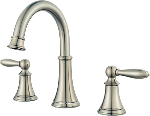 Miniatura 6 de Pfister Courant LF049COPC - Grifo para lavabo de baño, 8 pulgadas de ancho, 2 asas, 3 agujeros, certificado NSF, acabado cromado pulido, LF049COPC