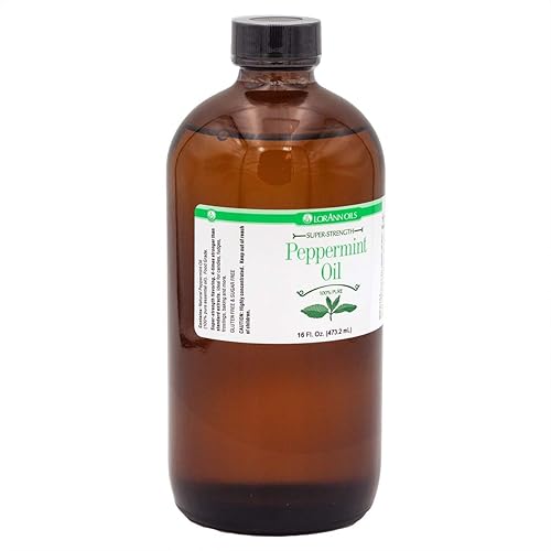 Miniatura 2 de LorAnn - Aceite de menta súper fuerte, sabor natural, botella de 16 onzas
