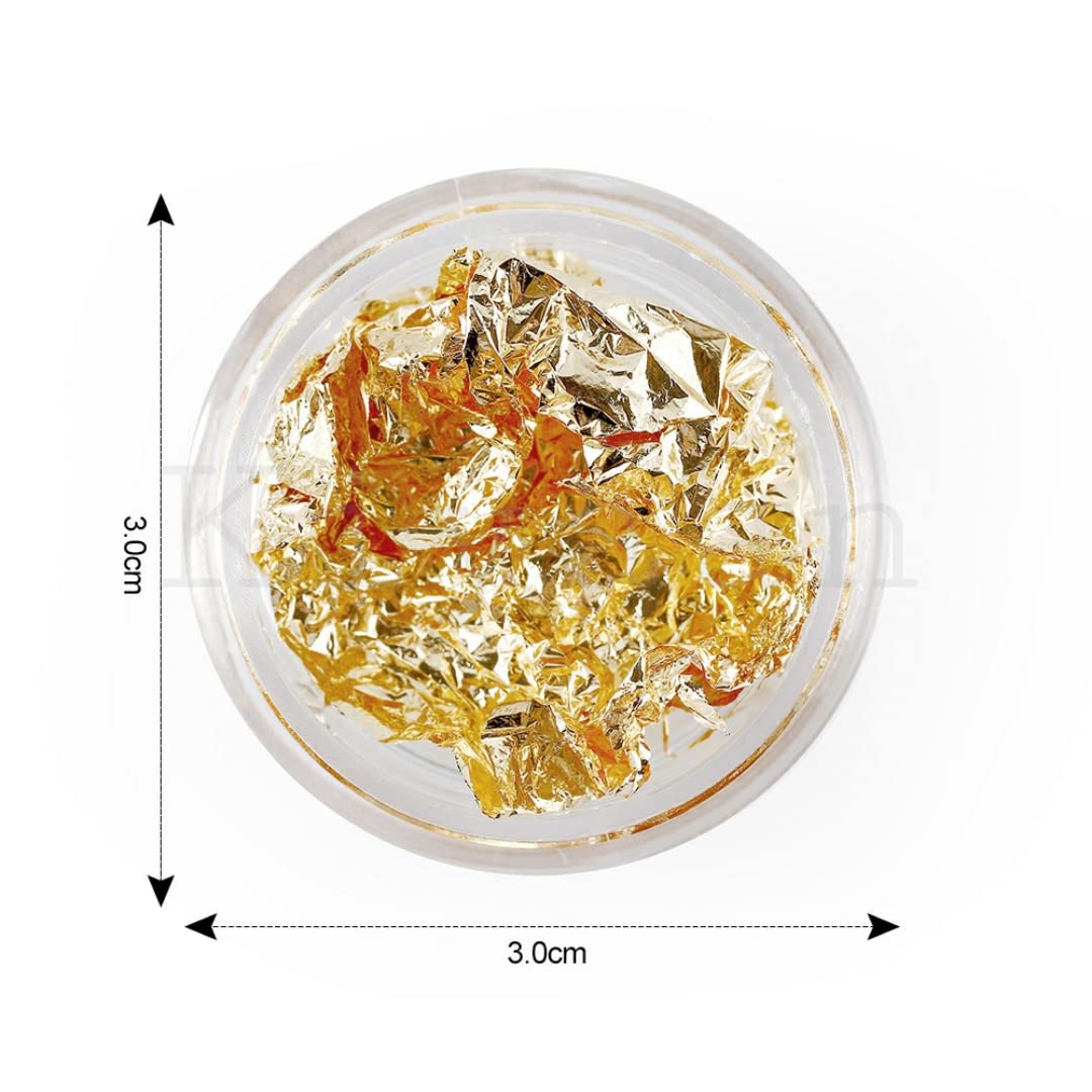 Kiyaan Nail Art Foil Paper Newest Golden Silver Designs Decorate Nail 1