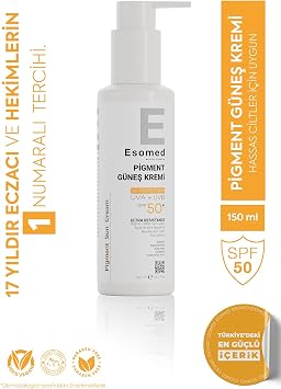 Hassas Ciltler İçin Yüksek Korumalı Leke Karşıtı Pigment Güneş Kremi Uva Uvb Spf50 150 Ml