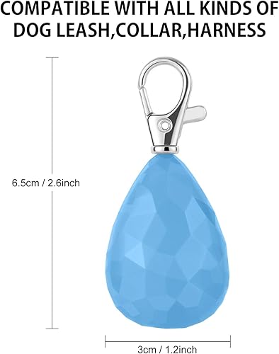 Miniatura 7 de Paquete de 2 luces recargables para perro, collar de perro, luces LED impermeables de seguridad para perros para caminar por la noche, fijar al