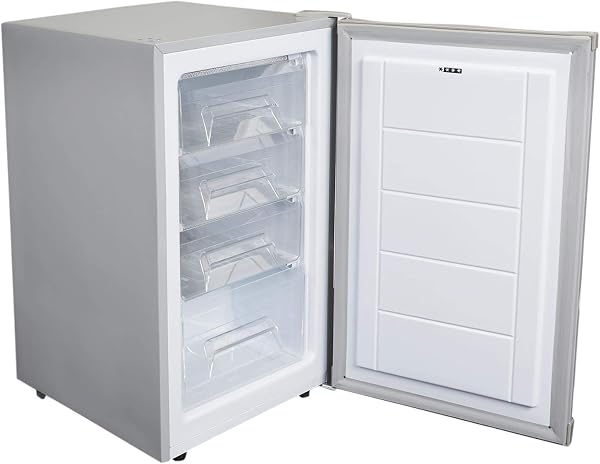 SIA UCF50GR Freestanding Under Counter Freezer, 77L Capacity, 4* Freezer Rating, E Rated, 50cm Wide, Reversible Door, Grey, 2 Years Parts & Labour Guarantee - 3