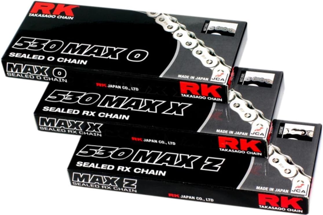 RK 530 Max-Z Chain - 120 Links - Black/Chrome 530MAXZ120BC