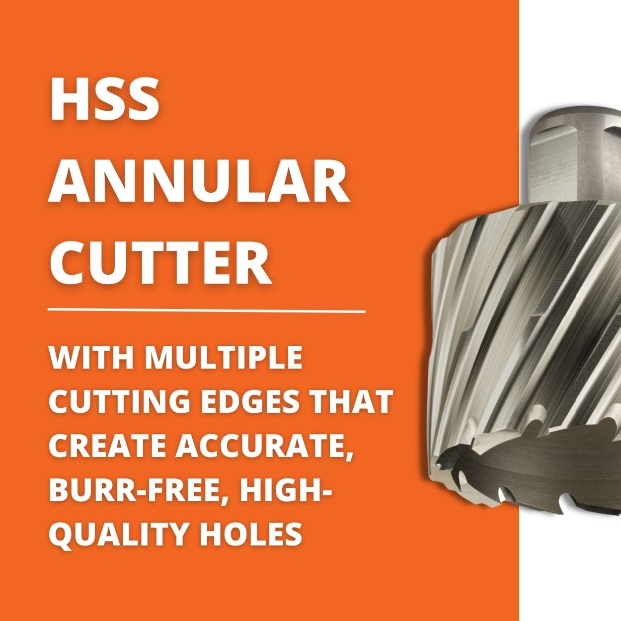 Jancy Slugger HSS Annular Cutter with Pilot Pin for Precision Drilling - High-Durability Steel, 1