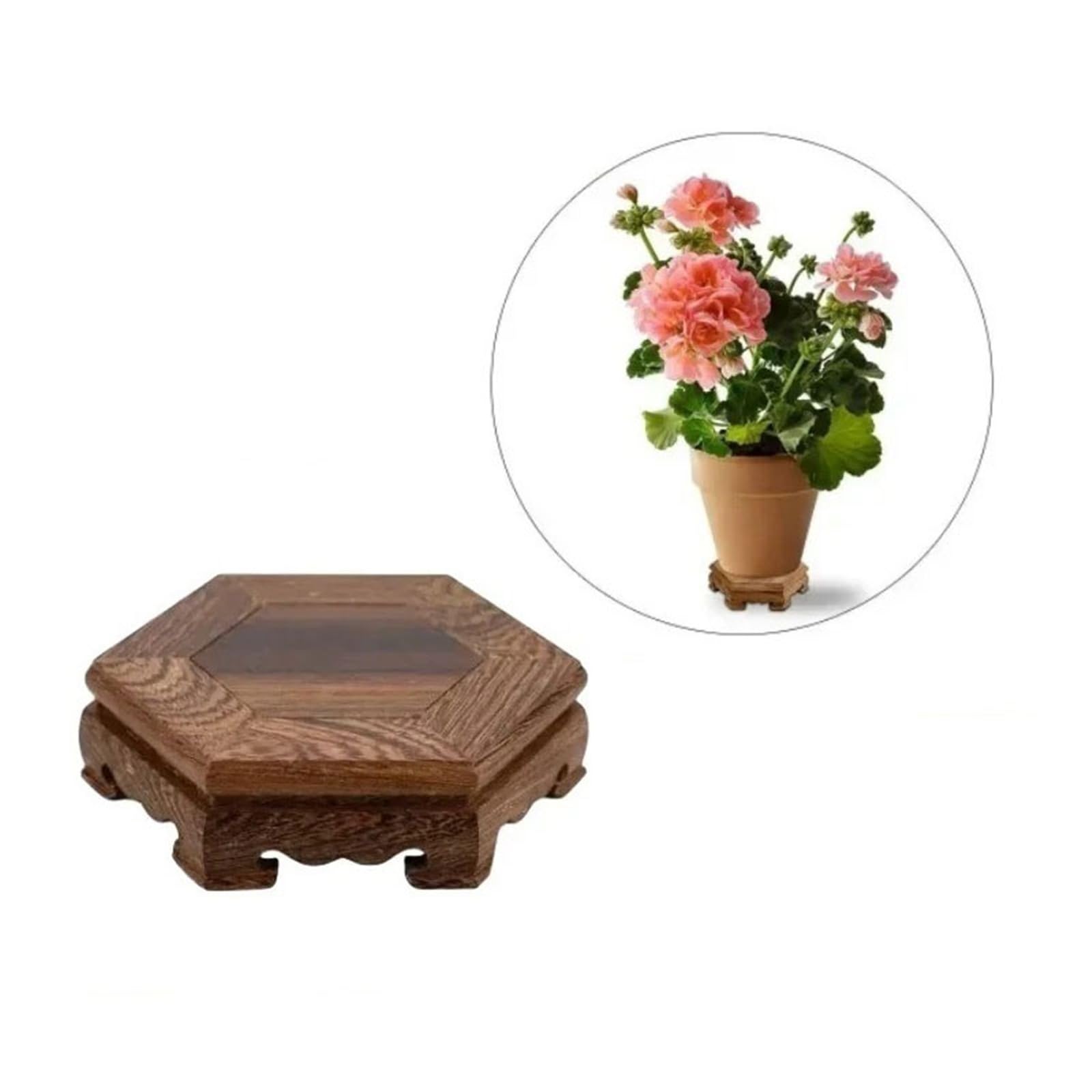 Sockelständer Miniatur Stehende Holz Vase Basis Tee Sockel Figuren Dekor Regal Innenanwendung