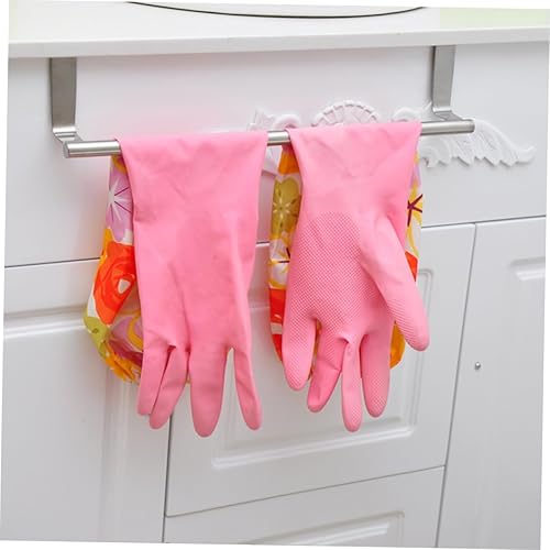 Miniatura 3 de Cabilock Porta documentos 12 carpetas con cierre de botón a presión de acero inoxidable cepillado toallero 9.1 in