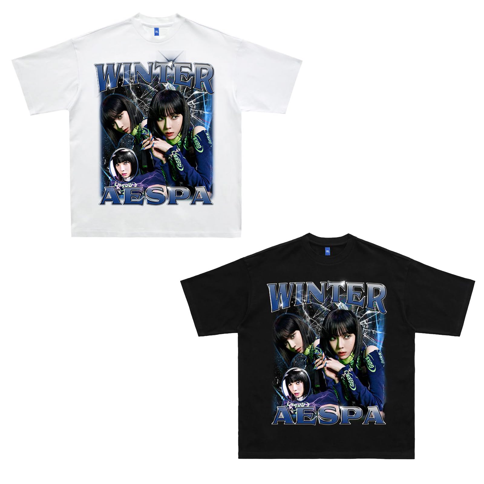 ウィンター aespa エスパ Tシャツ トレカ付き T-SHIRT aespaエスパ ウィンター Tシャツ トレカ付き 2025夏 ソウルコン