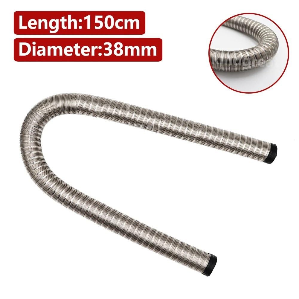 wąż ogrzewania postojowego rura wydechowa Do grzejnika Webasto Eberspacher | Średnica 22 mm/24 mm/38 mm 3-warstwowa rura wydechowa nagrzewnicy 60 cm/100 cm/150 cm(38mm 1.5m)