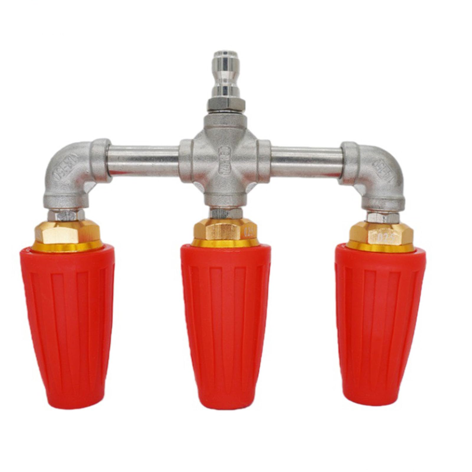 Lavadora de alta presión con boquilla de turbina 3 en 1, 4000 PSI, orificio de 2,5 pulgadas