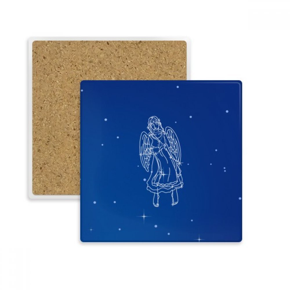 Cadeau d'anniversaire sous-verre Vierge constellation pour amateur d'astro