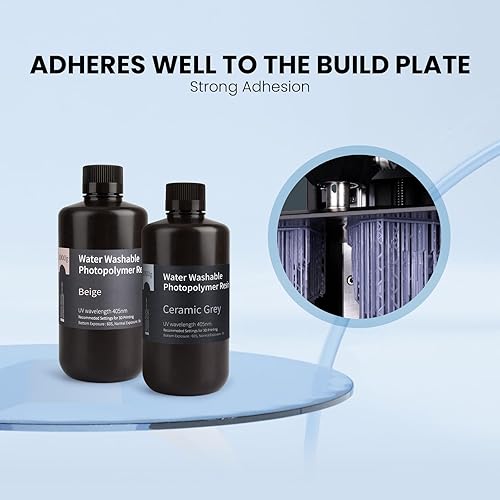 Vista 37 de ELEGOO - Resina rápida lavable con agua para Impresora 3D. Gris cerámica
