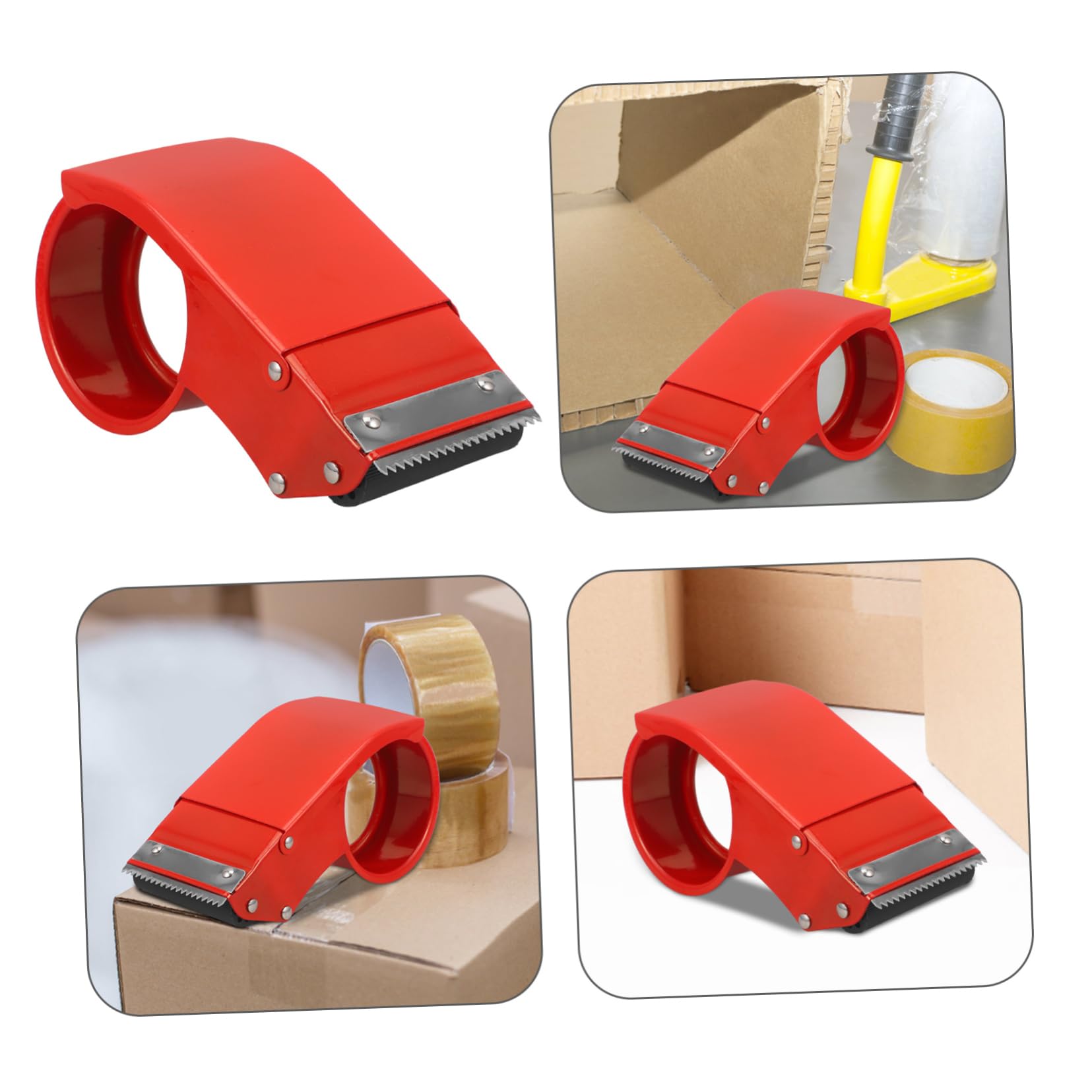 Lurrose 4stücke Tape Dispenser Aus Tragbarer Klebebandabroller Für Schreibtisch Für Büro Schule Und Zuhause Einfache Handhabung Langlebig Und Praktisch Für Gängigen Klebebandrollen
