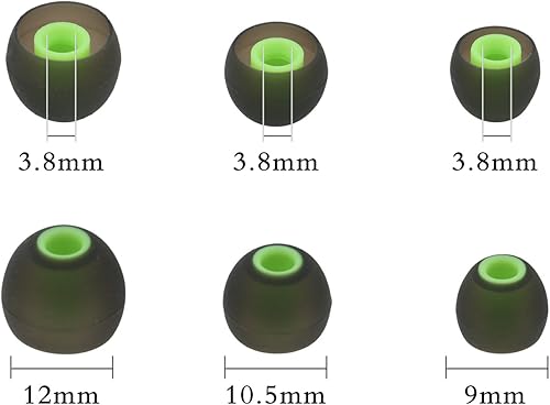 Miniatura 9 de ALXCD Puntas de oreja compatibles con auriculares Senso, SML 3 tamaños, 6 pares de puntas de repuesto de silicona suave, repuesto para auriculares
