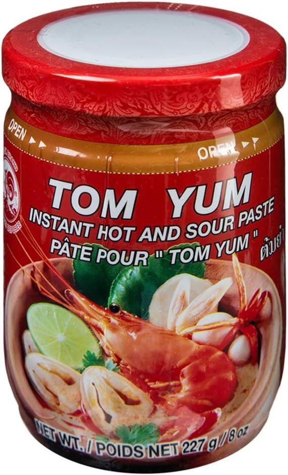 Cock Brand Tom Yum Instant Hot & Sour Soup Paste 8 oz - Pack of 2