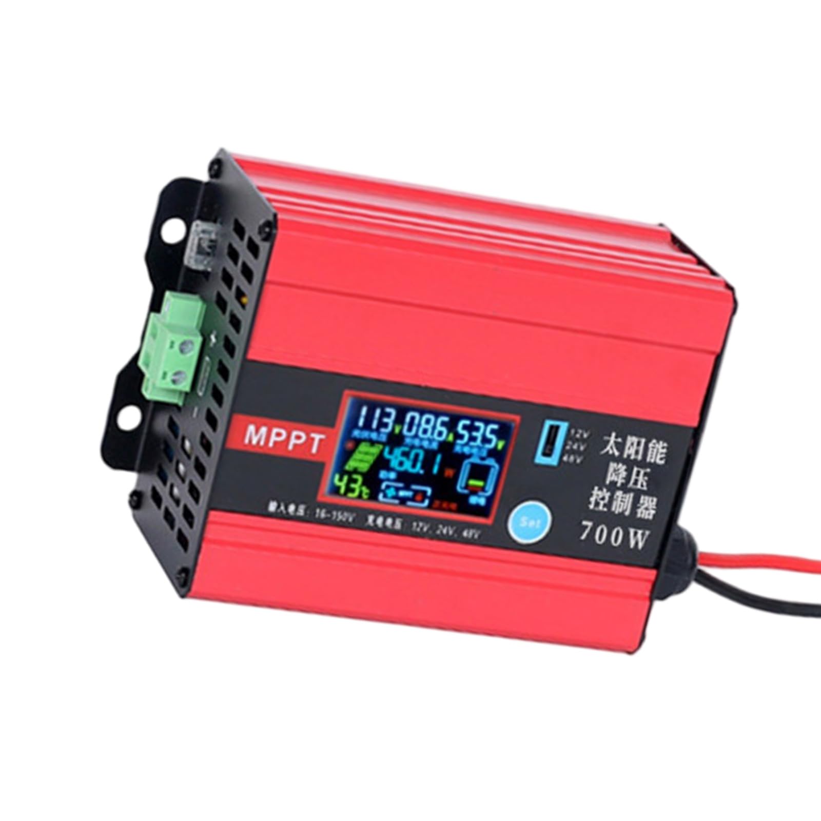 Strong ABS MPPT Solar Power Regulator for 12V and 24V Battery Setups Commercial Solar Fee Device