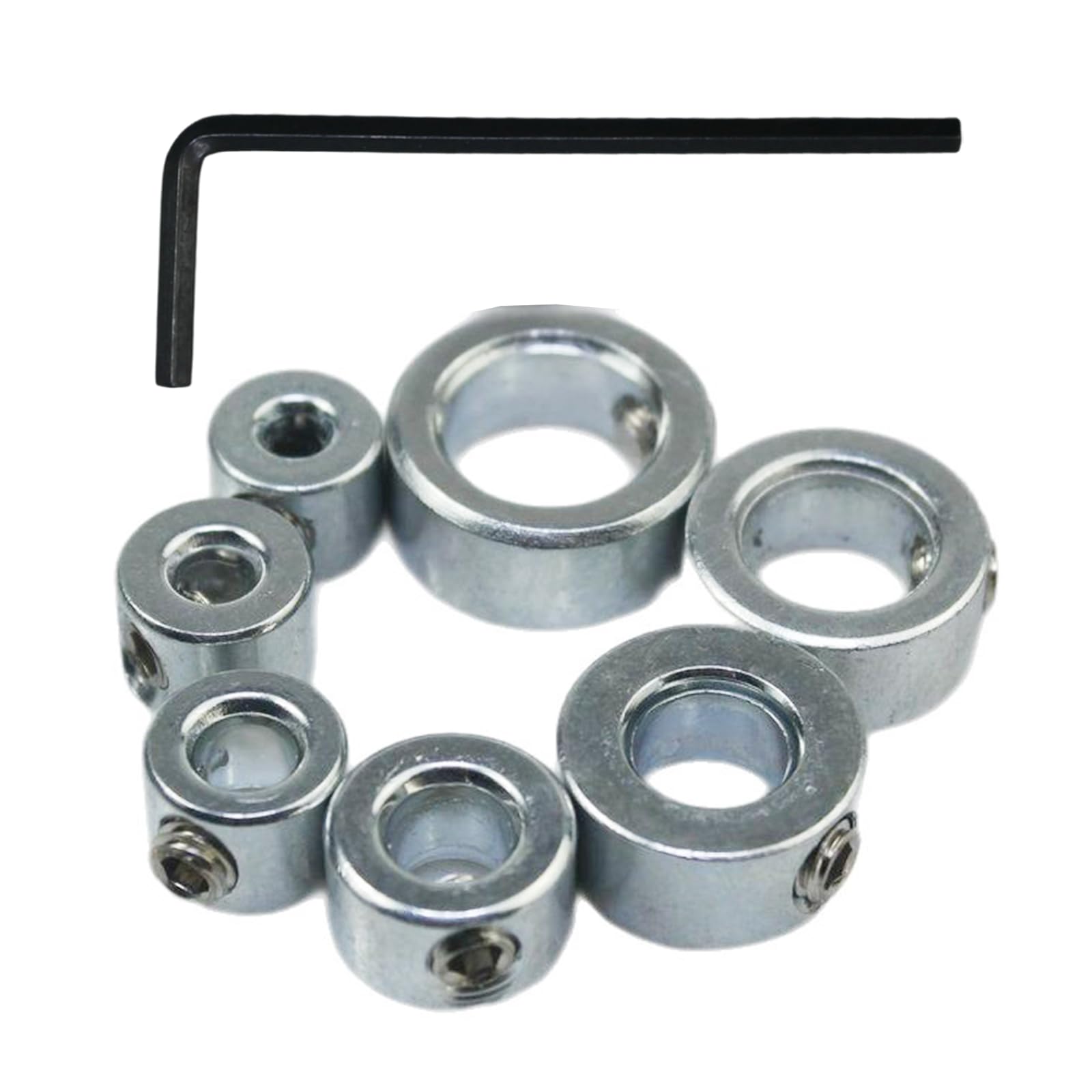 Drill Bit Depth Limiters Stops Set for Boring in Woodworking DIYer Projects Carbon Steel Construction Adjustable Drill Bit Depth Controller