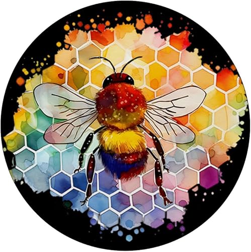 Miniatura 3 de Abeja abeja abeja panal colorido insecto abejorros amantes PopSockets estándar PopGrip