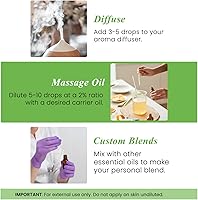 Vista 6 de Handcraft Blends - Aceite esencial de menta hierbabuena 100 % puro y natural, aceite de calidad para difusor y aromaterapia, 0.33 onzas líquidas