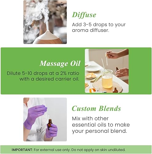 Miniatura 6 de Handcraft Blends - Aceite esencial de menta hierbabuena 100 % puro y natural, aceite de calidad para difusor y aromaterapia, 0.33 onzas líquidas