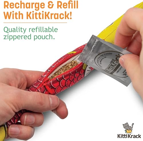 Miniatura 59 de KittiKrack Rock Organic Silvervine - Sustituto de hierba gatera para gatos y gatitos Gránulos de vid plateada cosechados salvajes totalmente