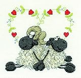 DMC Cross Stitch Kit - Shabby Sheep - Love You Too