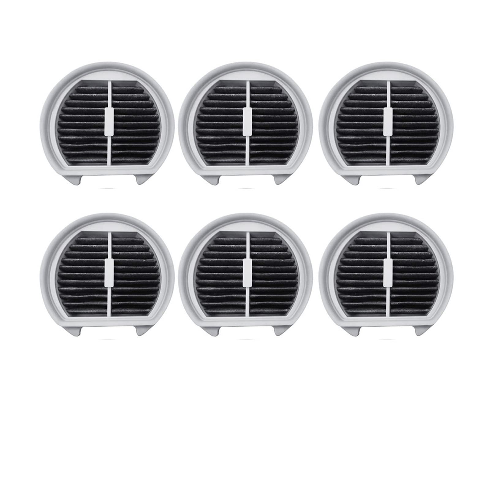 Wymienne zestawy filtrów Hepa kompatybilne z 17kPa Xiaomi Mijia bezprzewodowy odkurzacz Lite akcesoria zamienne MJWXCQ03DY (Color : 6 Pcs)